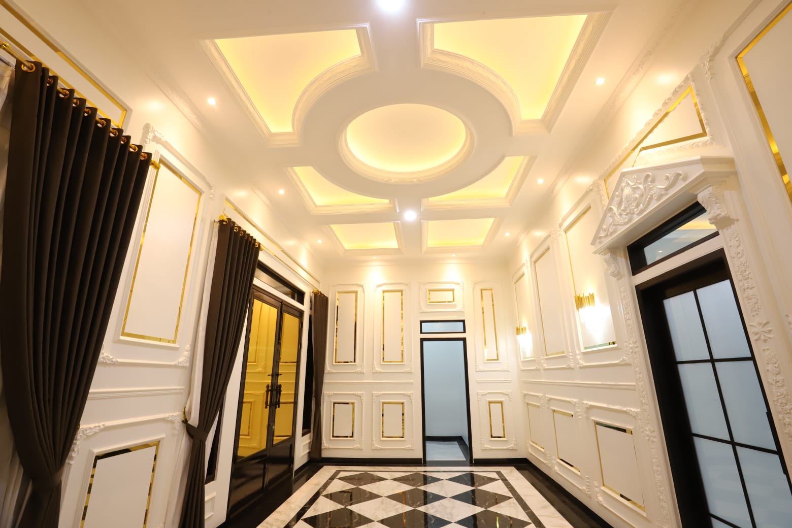 Gambar kombinasi plafon gypsum